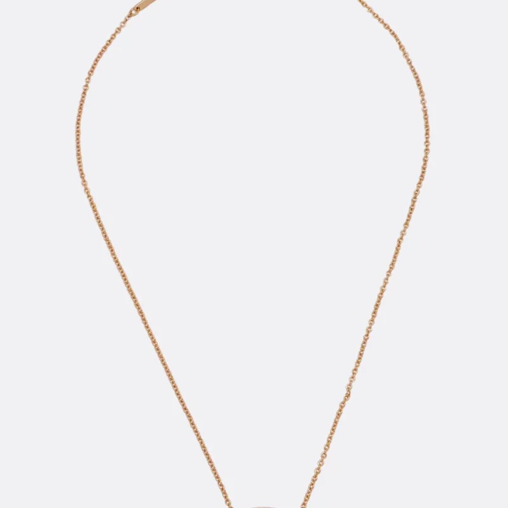 Kendra Scott Elisa Rose Gold Pendant Necklace In Black Gray Mother Of Pearl